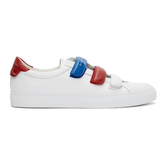Givenchy White and Red Velcro Urban 
