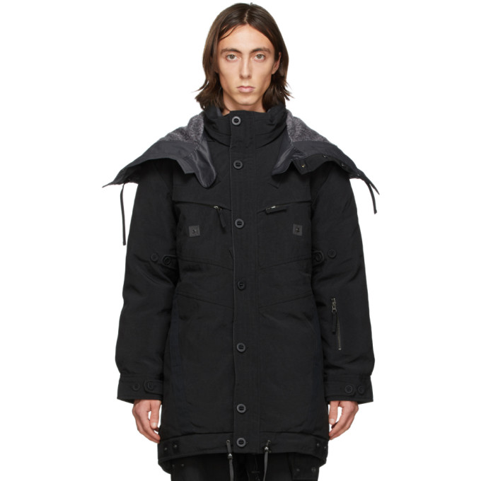 Blackmerle Blackmerle Black Down Parka Jacket