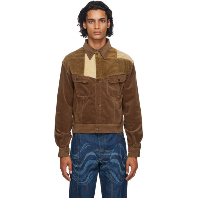 Ahluwalia Ahluwalia SSENSE Exclusive Brown Corduroy Riccardo Jacket