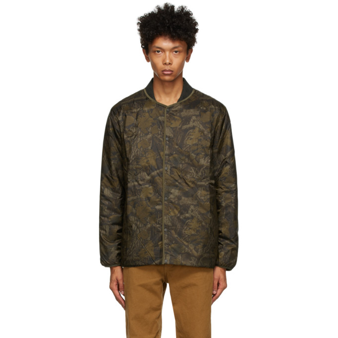South2 West8 South2 West8 Khaki Camo Crewneck Jacket