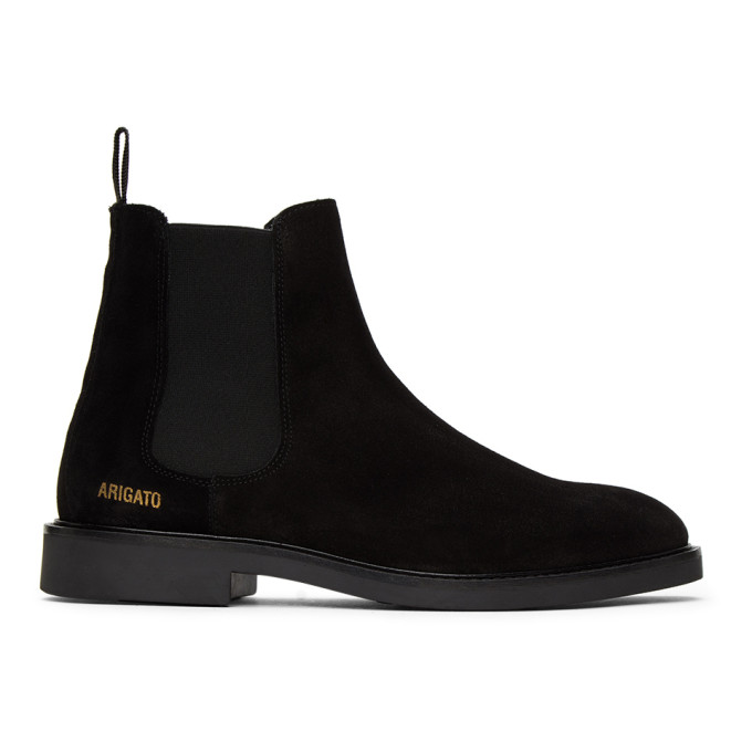 Axel Arigato Black Suede Chelsea Boots