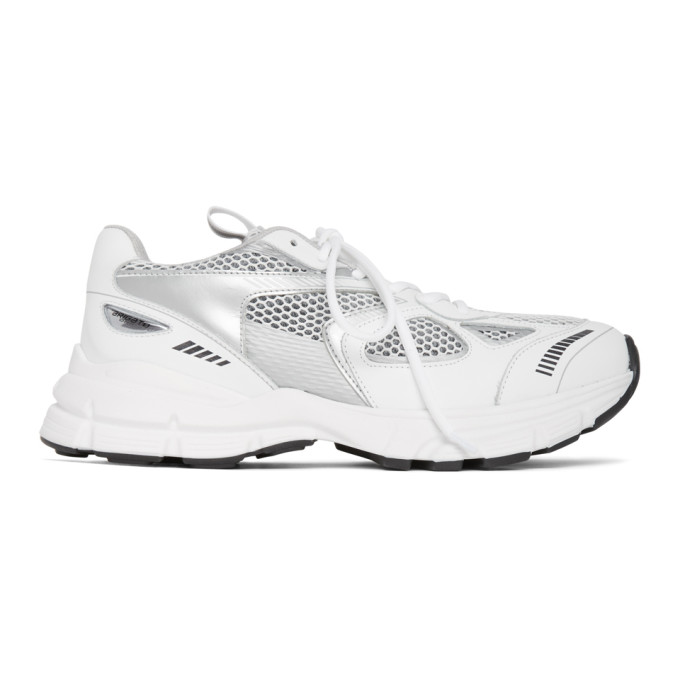 Axel Arigato White and Silver Marathon Sneakers - 33036
