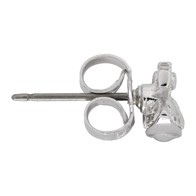 VIVIENNE WESTWOOD VIVIENNE WESTWOOD SILVER LORELEI SINGLE STUD EARRING