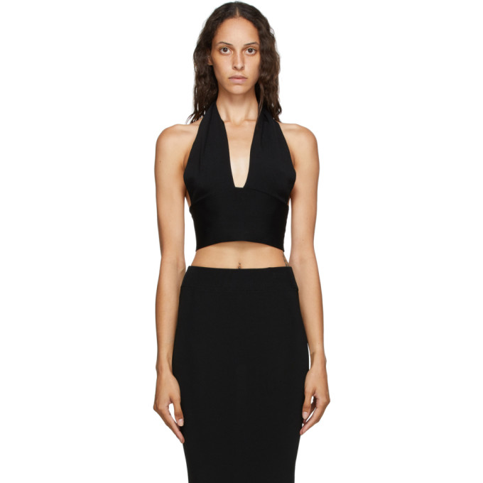 black halter top