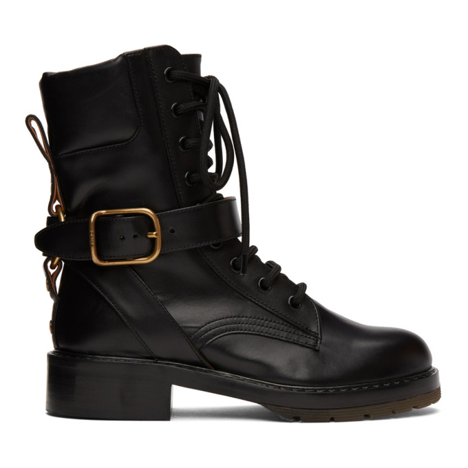 Chloe Black Diane Boots
