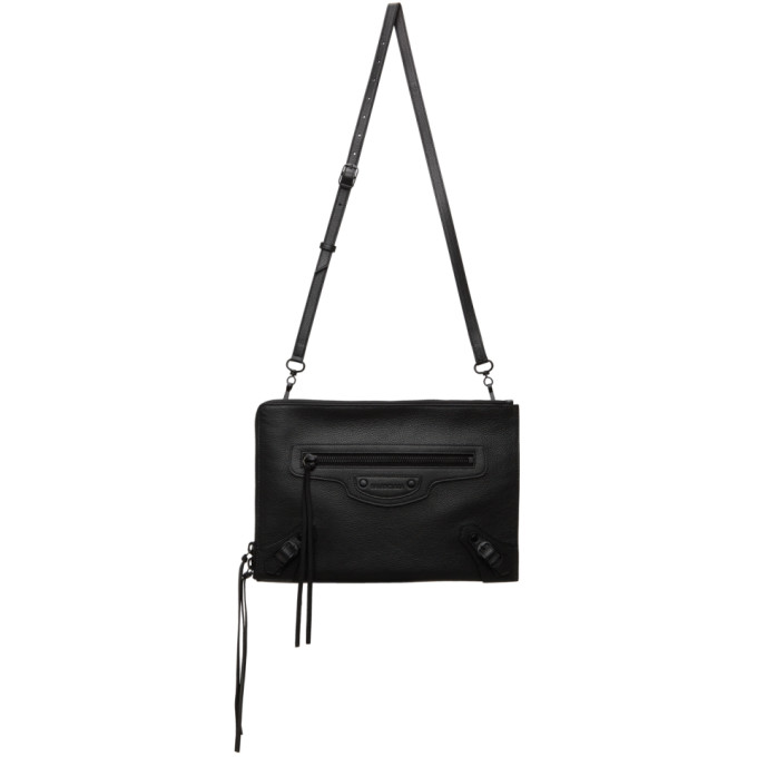 Click to view more detailed imagery on our partner's website Balenciaga Black Neo Classic Pouch In 1000 Black