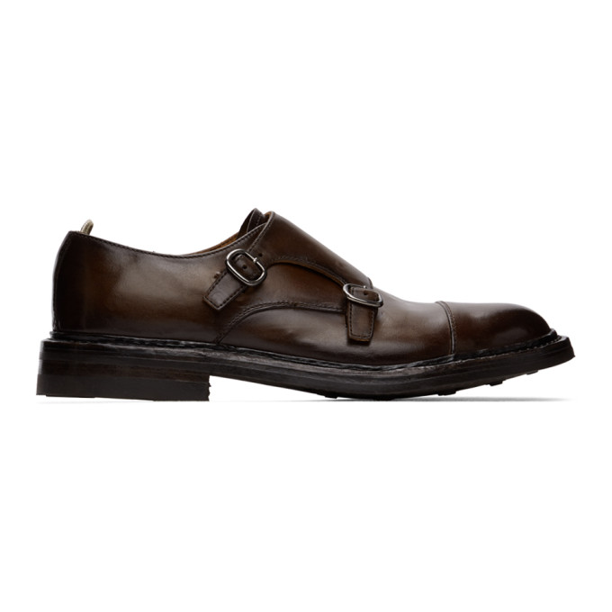 Officine Creative Brown Leeds 6 Monkstraps