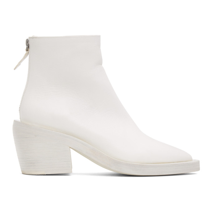 Marsell SSENSE Exclusive White Coneros Boots
