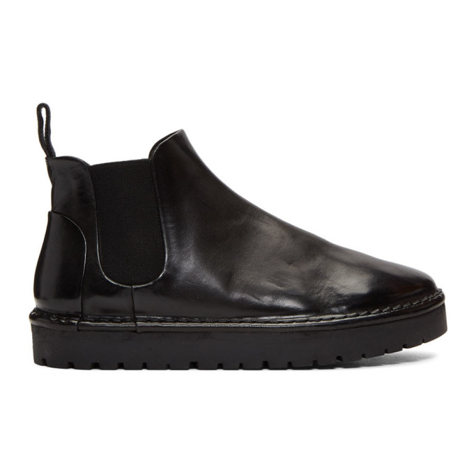 Marsell Black Sancrispa Alta Beatles Boots