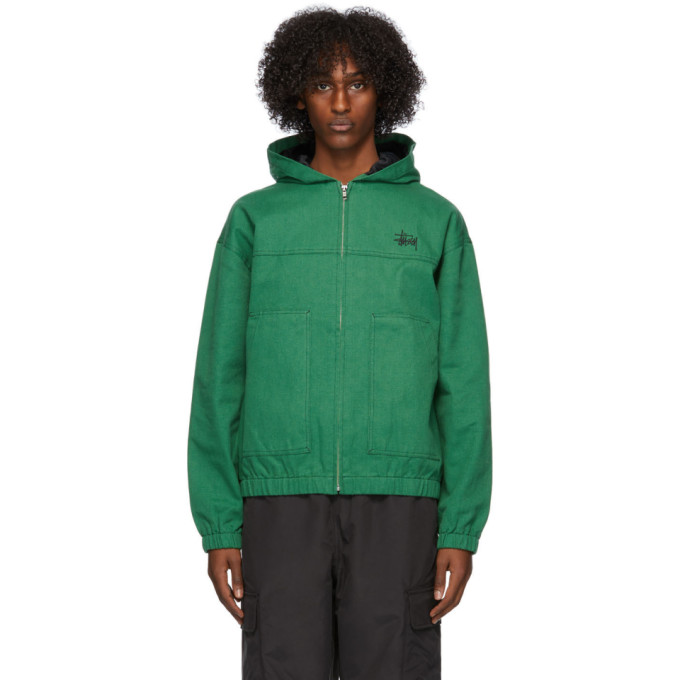 Stussy Stussy Green Canvas Work Jacket