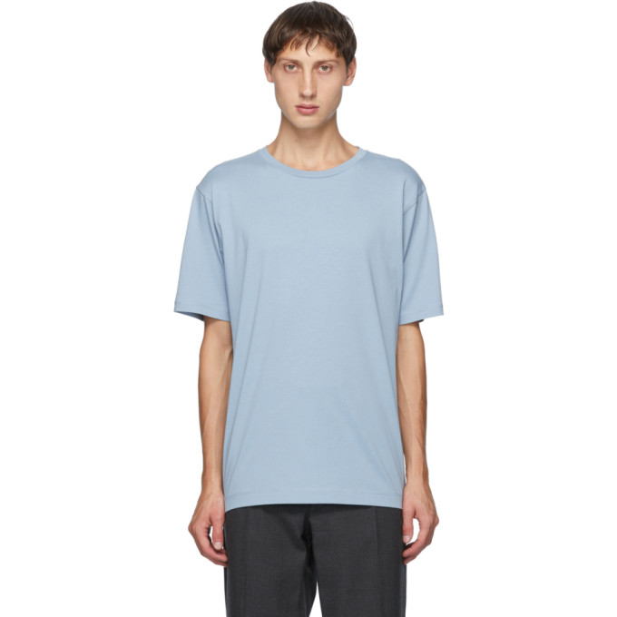 Dries Van Noten Blue Round Collar T-Shirt