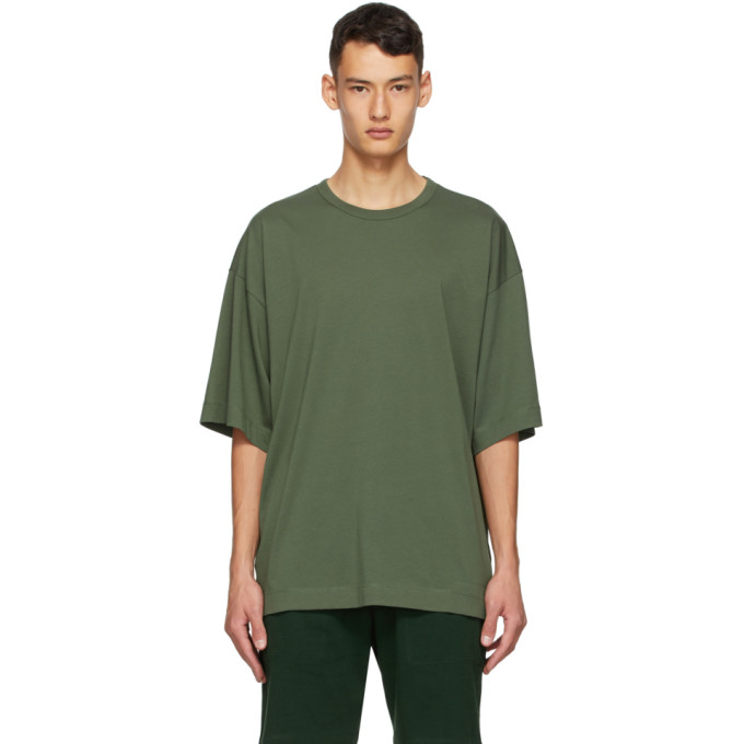 Dries Van Noten Green Cotton T-Shirt