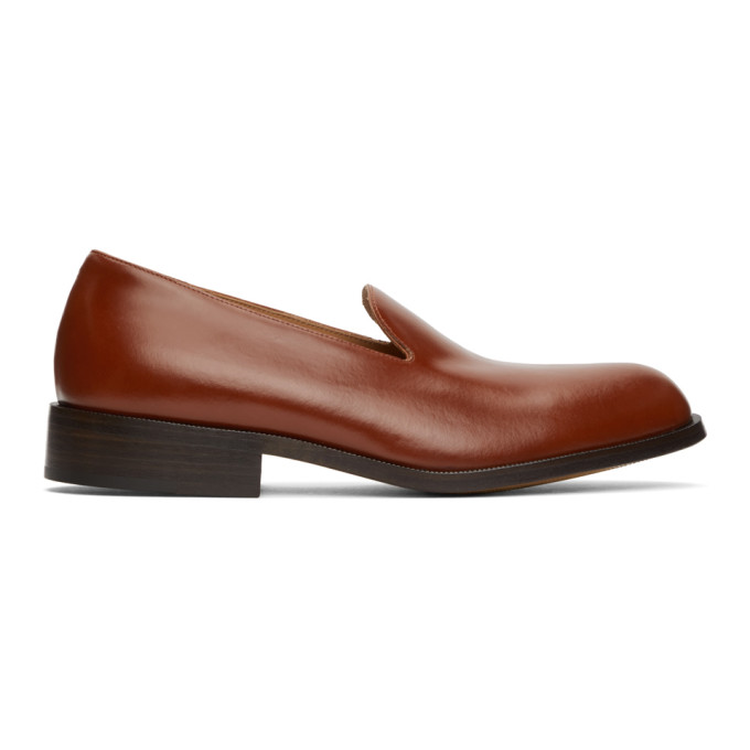 Dries Van Noten Tan Leather Loafers