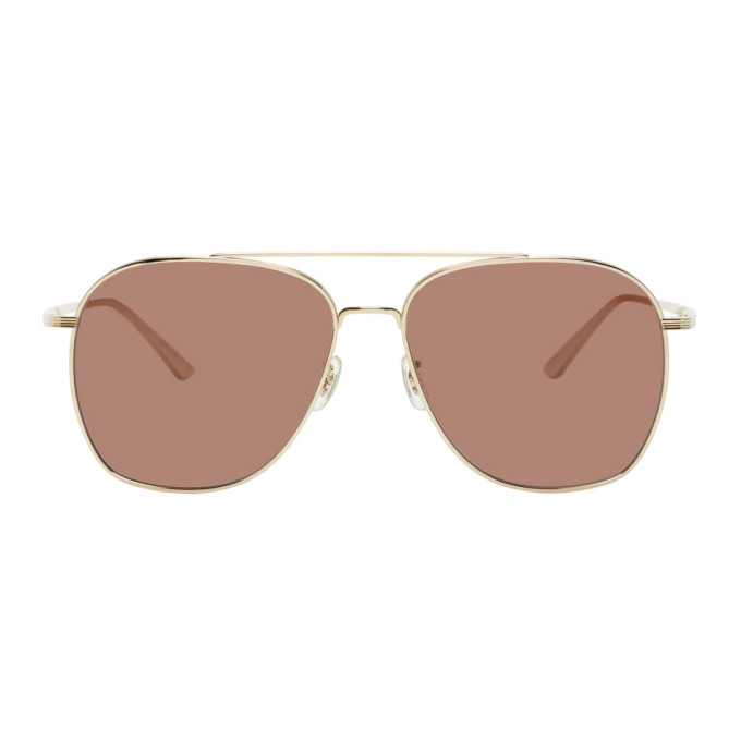 The Row Gold Ellerston Sunglasses