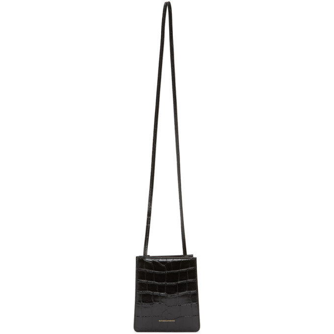 Click to view more detailed imagery on our partner's website Marge Sherwood Black Croc Small Acco Bag