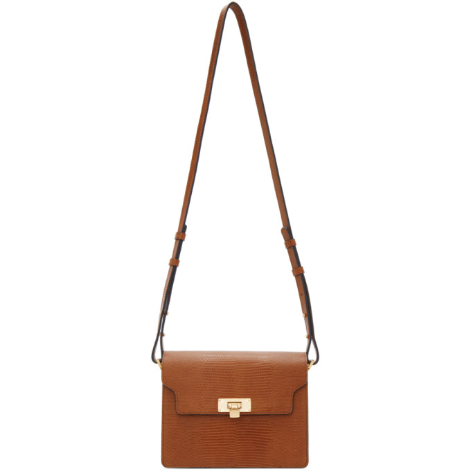 Click to view more detailed imagery on our partner's website Marge Sherwood Brown Lizard Vintage Brick Bag