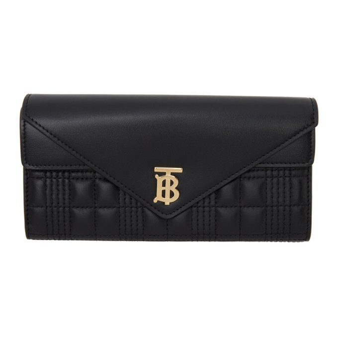 Burberry Black Halton EV Continental Wallet