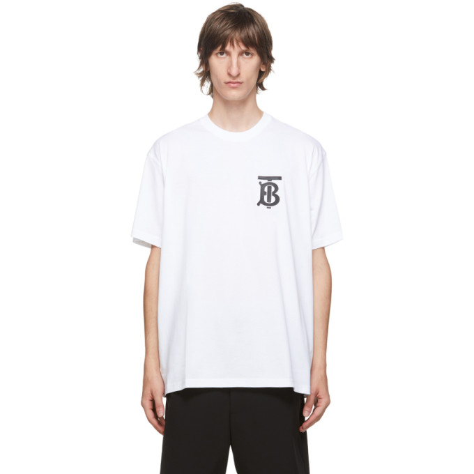 Burberry White Emerson T-Shirt