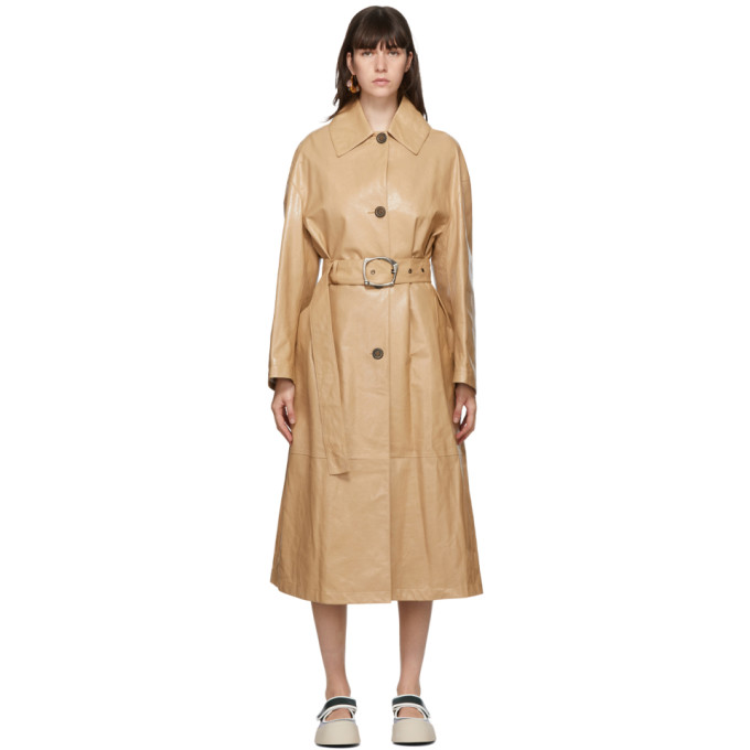 Marni Marni Beige Lambskin Coat