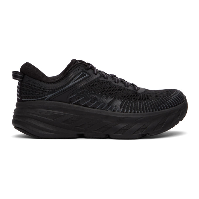 Click to view more detailed imagery on our partner's website Hoka One One Black Bondi 7 Sneakers