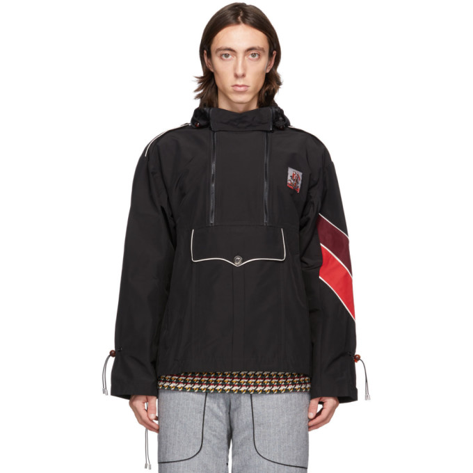 Boramy Viguier Boramy Viguier Black Windbreaker Jacket