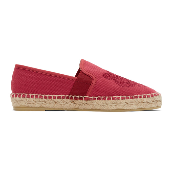 Kenzo Red Classic Tiger Espadrilles