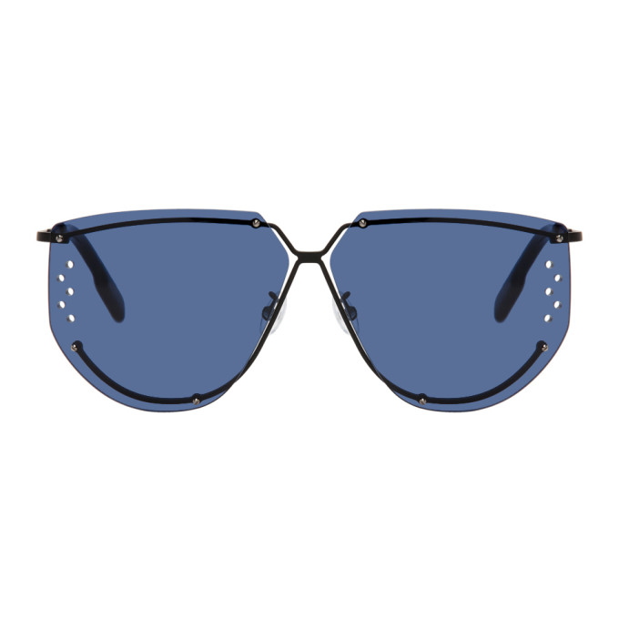 Click to view more detailed imagery on our partner's website Kenzo Black Square Sunglasses In Matte Palla