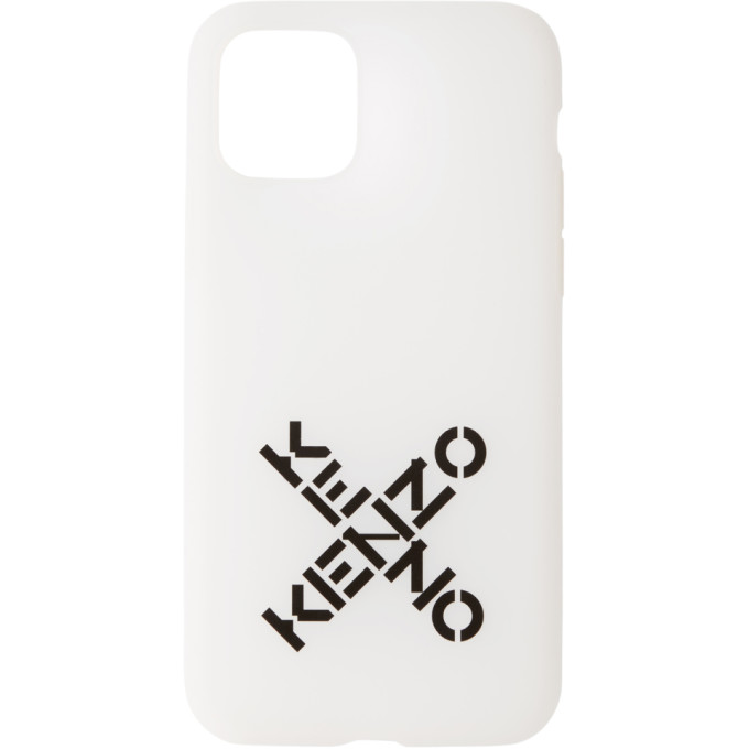 Click to view more detailed imagery on our partner's website Kenzo White Sport Logo Iphone 11 Pro Case In 01 - White