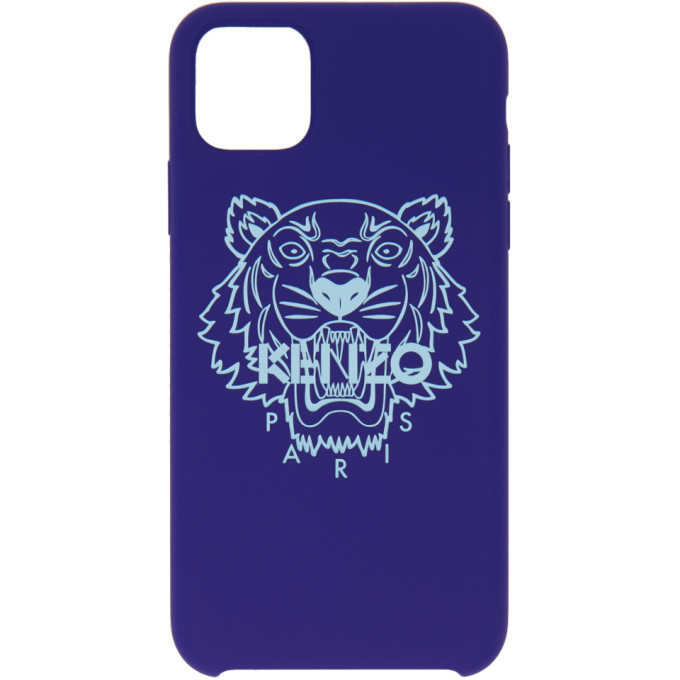Click to view more detailed imagery on our partner's website Kenzo Blue Tiger Iphone 11 Pro Max Case In 76 - Navy B