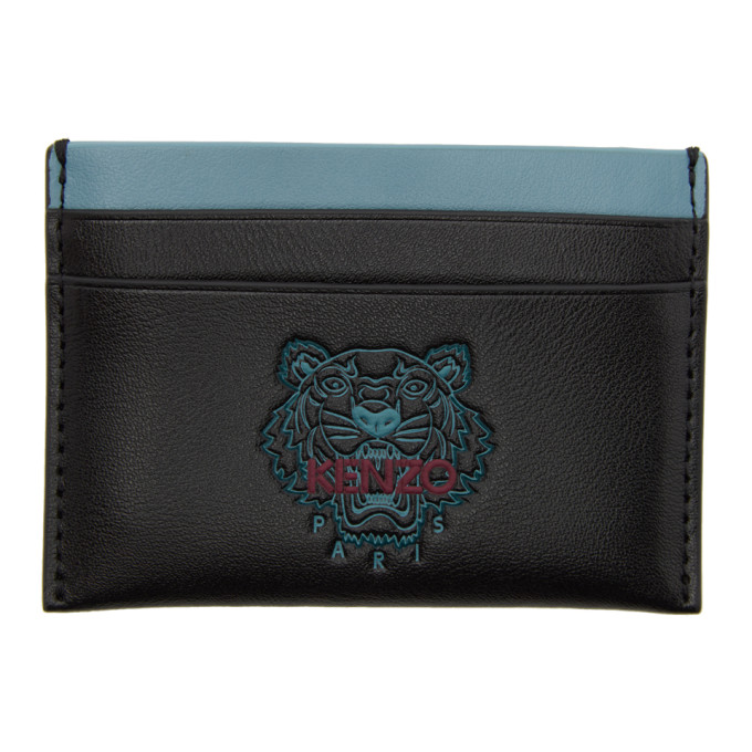 Click to view more detailed imagery on our partner's website Kenzo Black Ekusson Card Holder In 99 Black