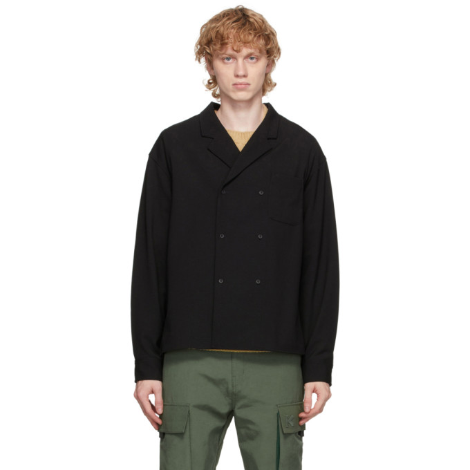 Kenzo Kenzo Black Wool Shirt Jacket