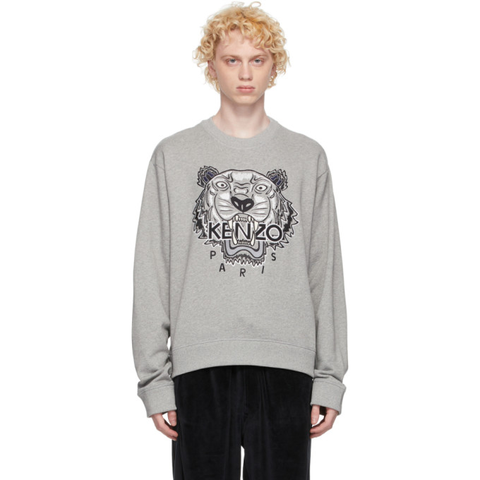 Kenzo Grey Tiger Sweatshirt 202387M20400602