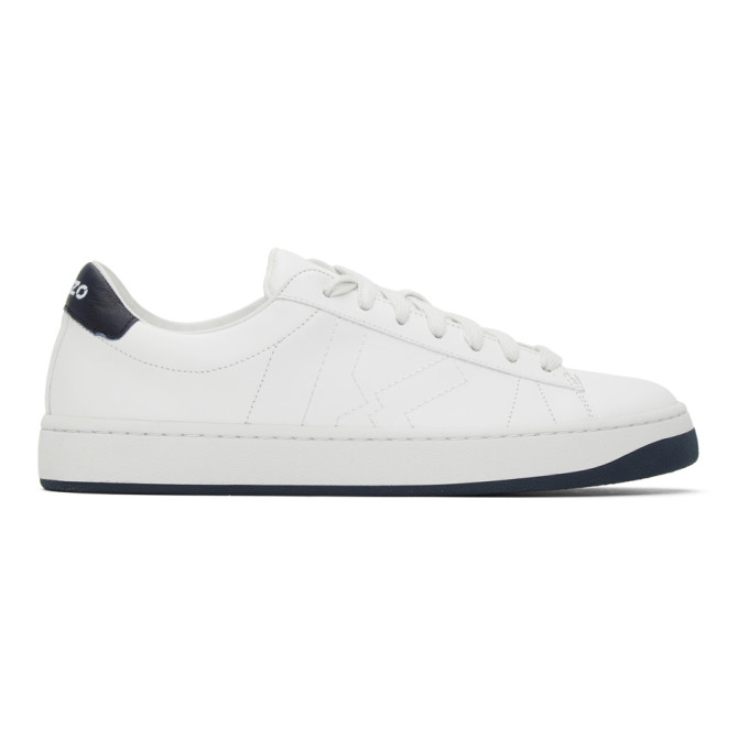 Kenzo White And Navy Sport Logo 