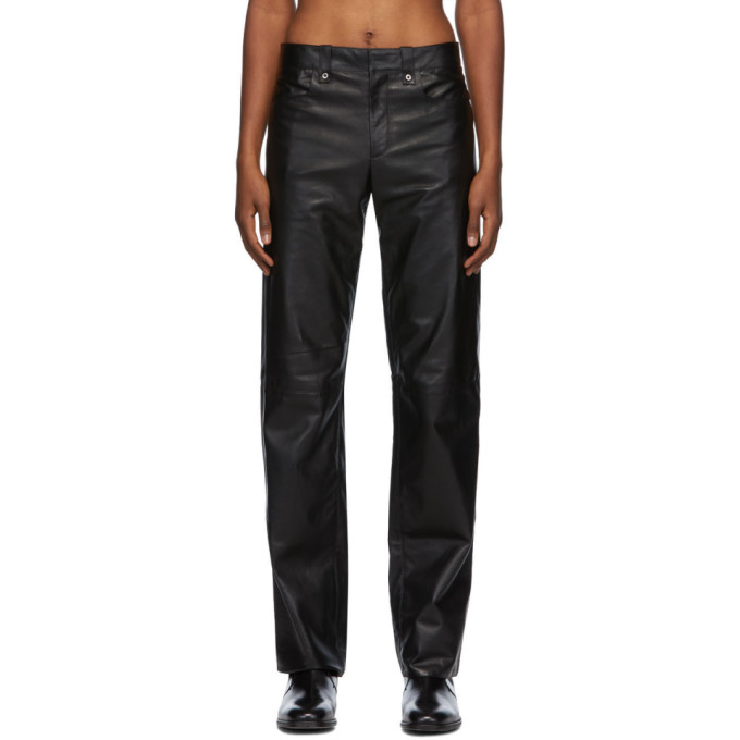 Click to view more detailed imagery on our partner's website Ludovic De Saint Sernin Black Lambskin Go To Trousers