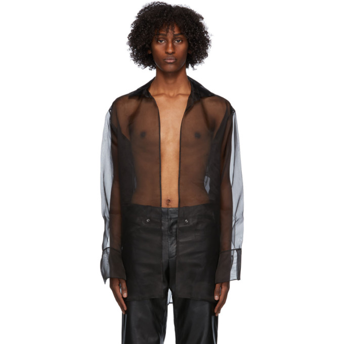 Click to view more detailed imagery on our partner's website Ludovic De Saint Sernin Black Silk Organza Go To Shirt