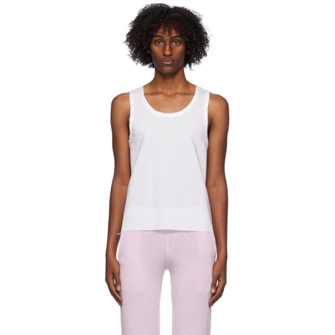 Click to view more detailed imagery on our partner's website Ludovic De Saint Sernin Off-white Wool Tank Top In Broken Whit