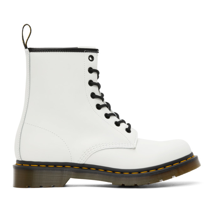 Dr. Martens 1460 White Leather Flat 