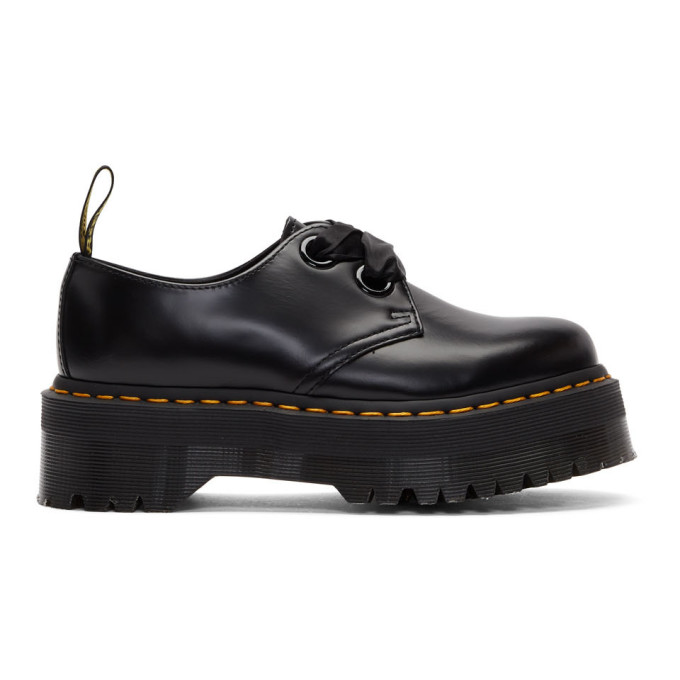 dr martens holly ribbon flatform shoes