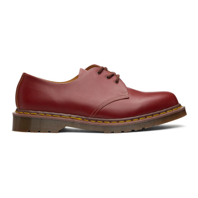 Dr. Martens Burgundy Made In England 1461 Derbys