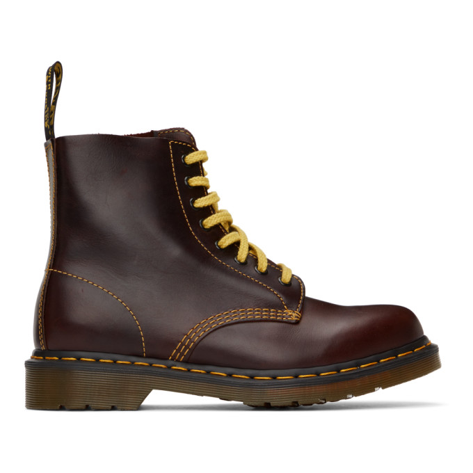 Dr. Martens Burgundy 1460 Pascal Boots - 26243601
