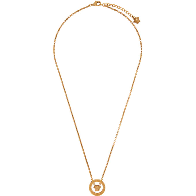 Versace Gold Tone Circle Medusa Pendant Necklace In Kot Modesens - Versace Circle Medusa Pendant Necklace Versace Gold Tone Circle Medusa Pendant Necklace In Kot Modesens - Versace Circle Medusa Pendant Necklace