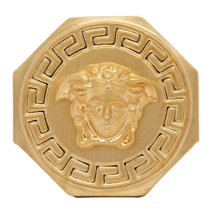 versace medusa swarovski band ring