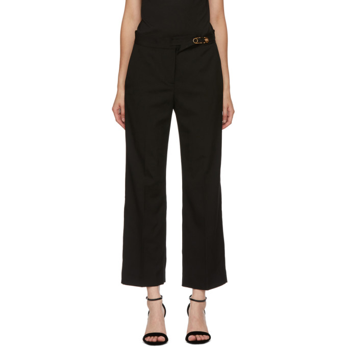 flared stretch trousers