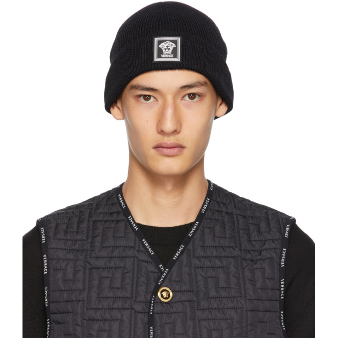 mens versace beanie