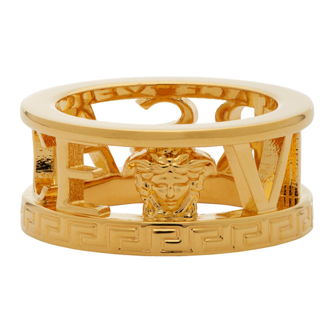 versace logo ring