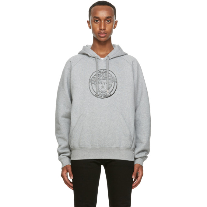 versace grey hoodie