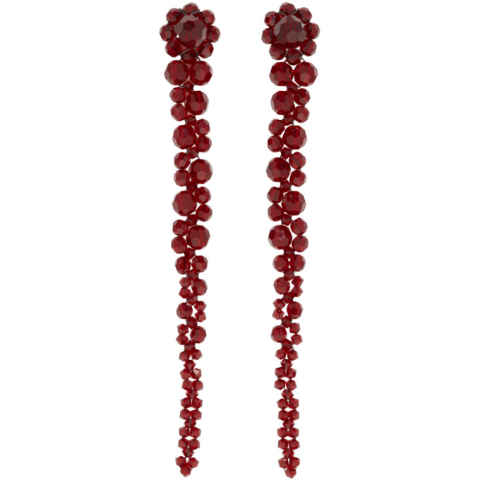 SIMONE ROCHA SIMONE ROCHA RED DRIP EARRINGS