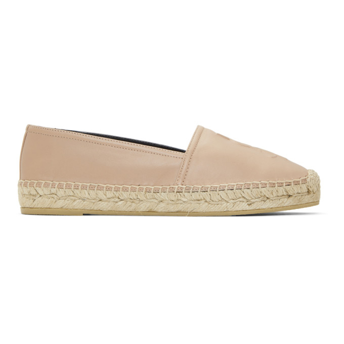 Saint Laurent Pink Monogramme Espadrilles