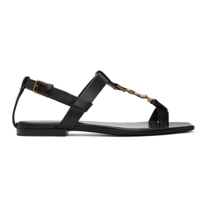 ysl cassandra flat sandals