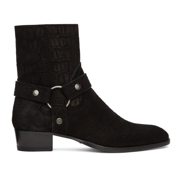 wyatt harness boots in suede